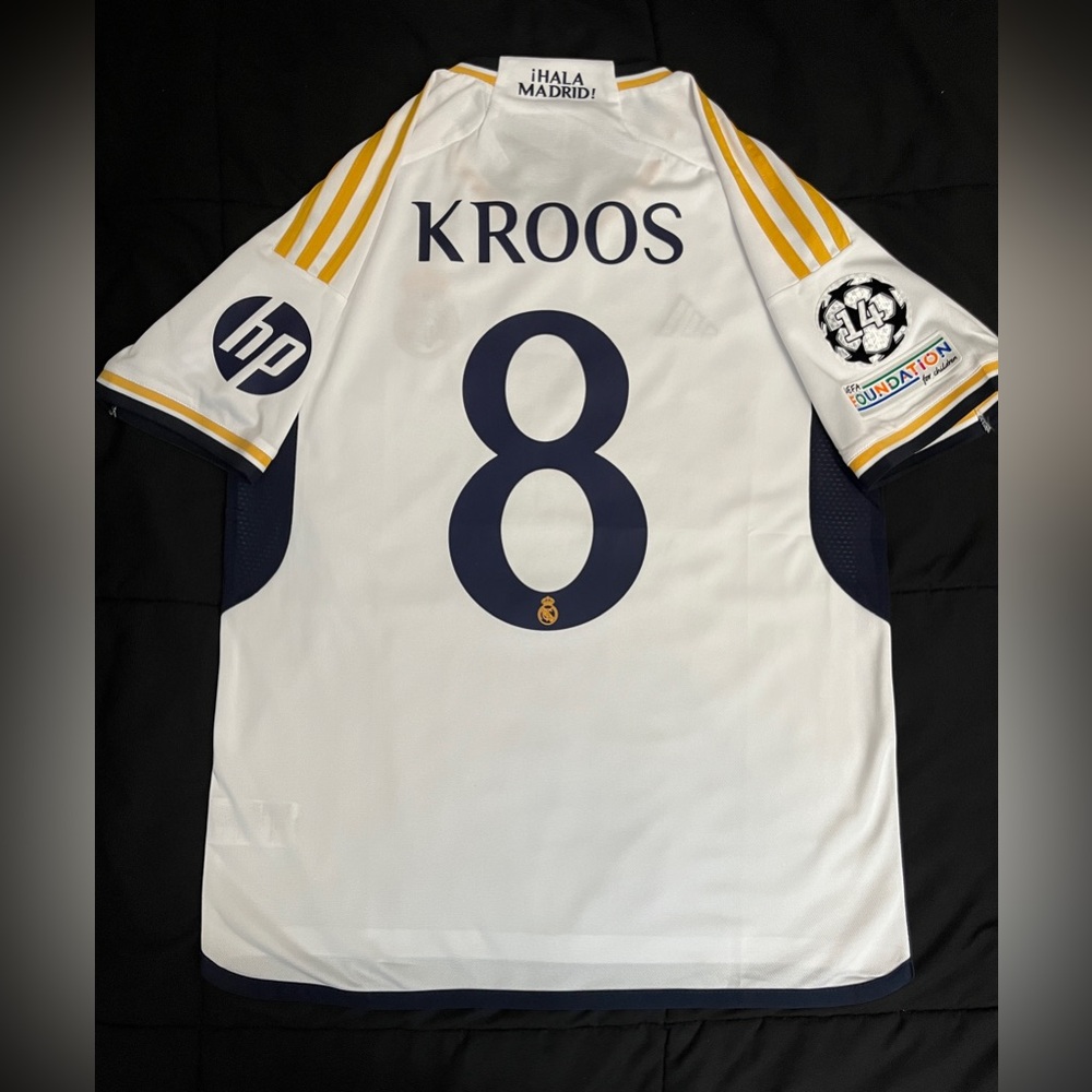 Kroos #8 Real Madrid 23/24 Home Jersey UCL White